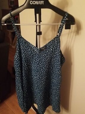 torrid Teal Blue Polka Dot Cami 1